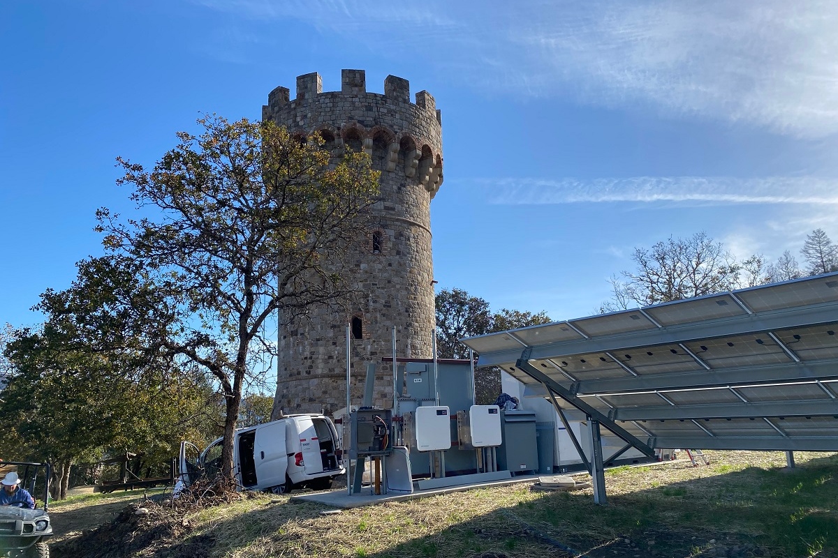 Castello Tower and electric panels
