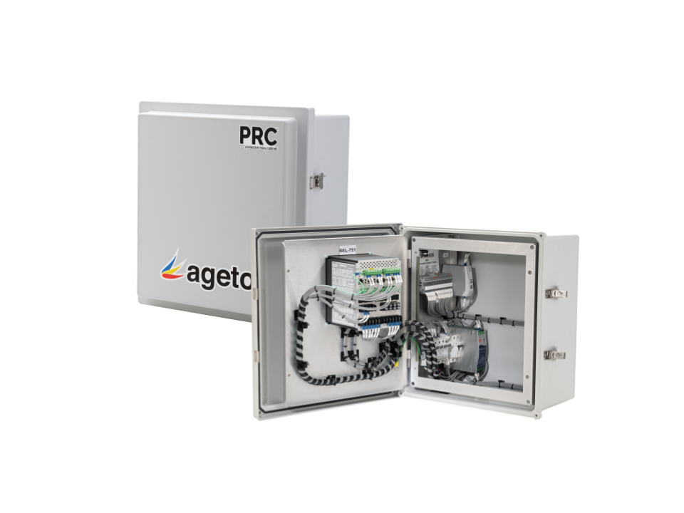 Protective Relay Cabinet (PRC) open
